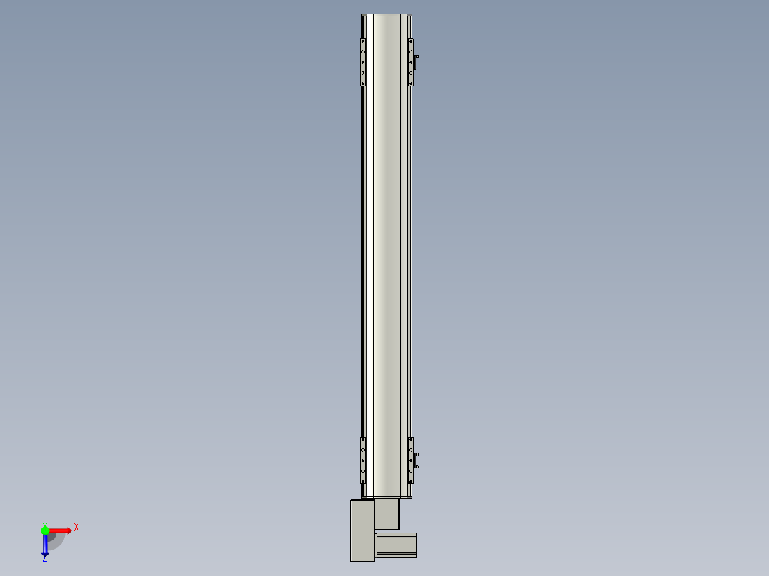 直线模组WG-LHB12-S900-BL设计图纸俯视图