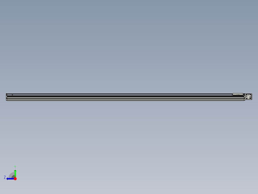 东锦同步带传动-直线滑台模组DH120B-L125-S2550-BL-P400W-C3右视图