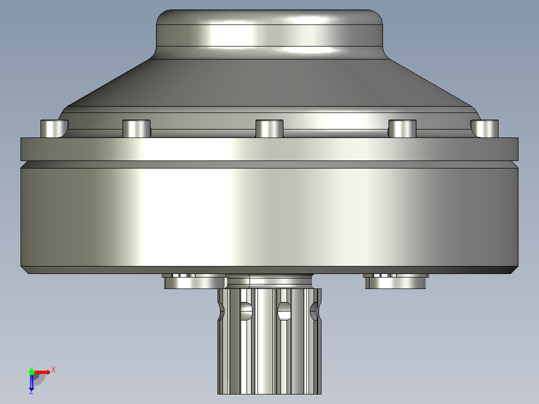 行星变速箱总成俯视图