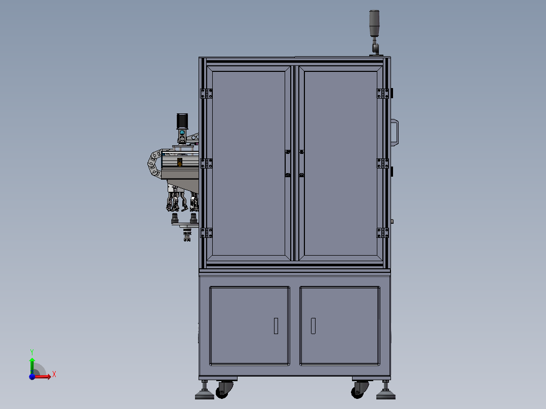 胶垫组装（sw18可编辑+cad+bom）前视图