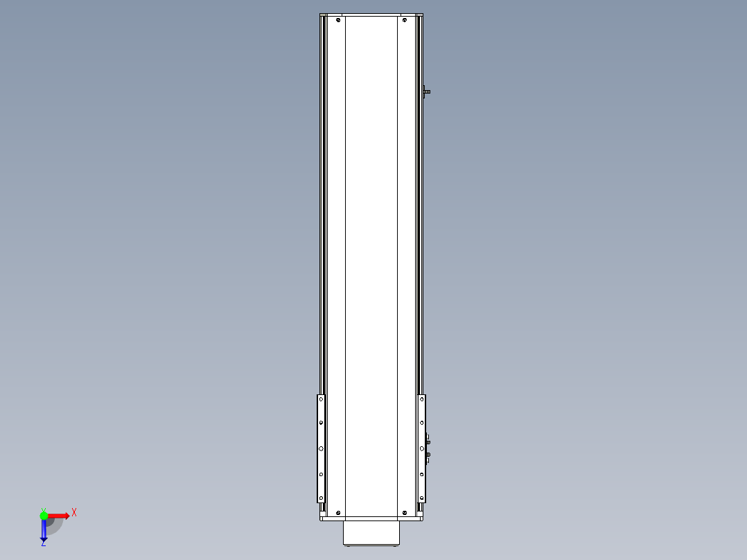 Toyo东佑达直线模组-ETH22-750-BM-400W+煞車俯视图