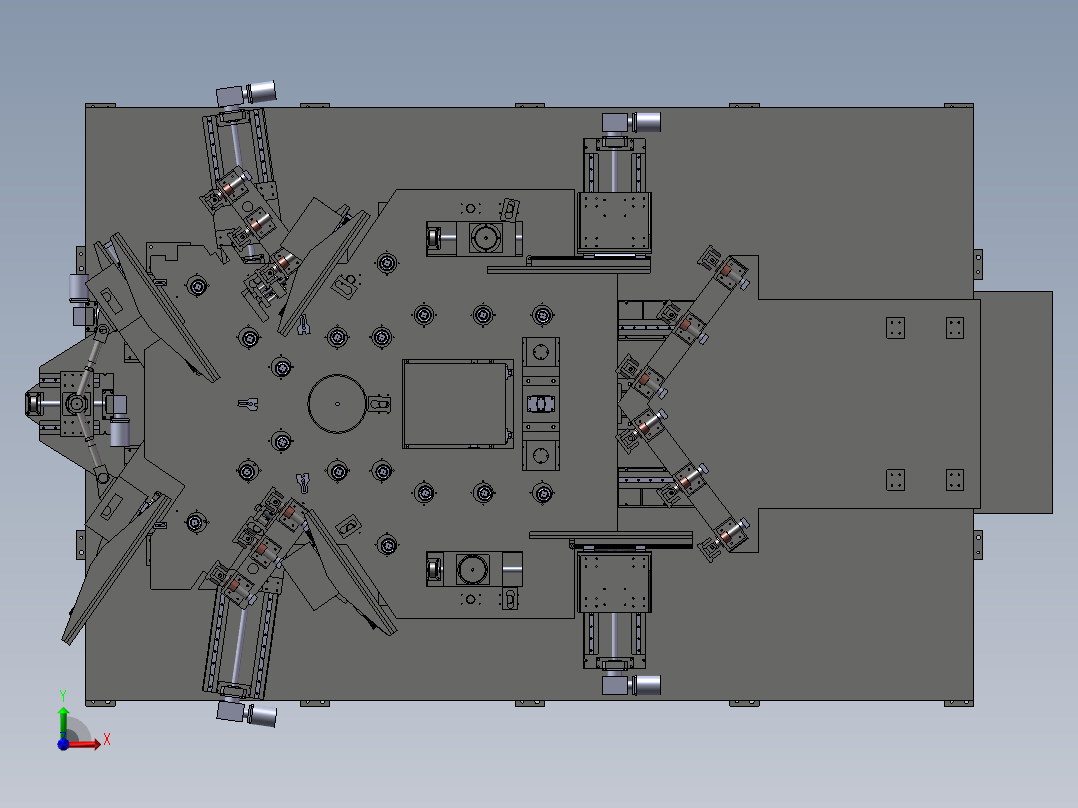 转塔组对焊接工装前视图