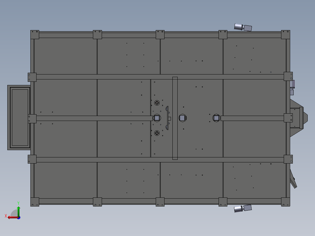 转塔组对焊接工装后视图