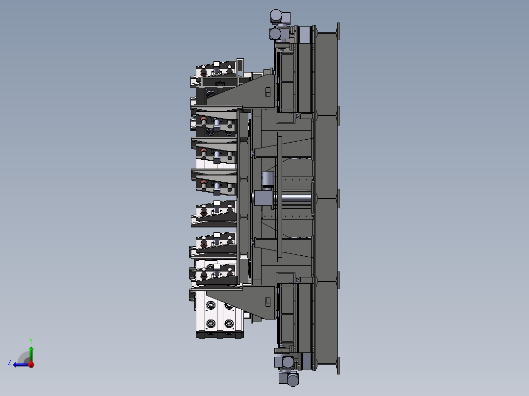 转塔组对焊接工装右视图