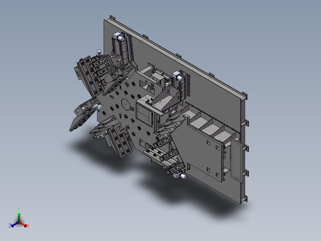 转塔组对焊接工装正等轴测图