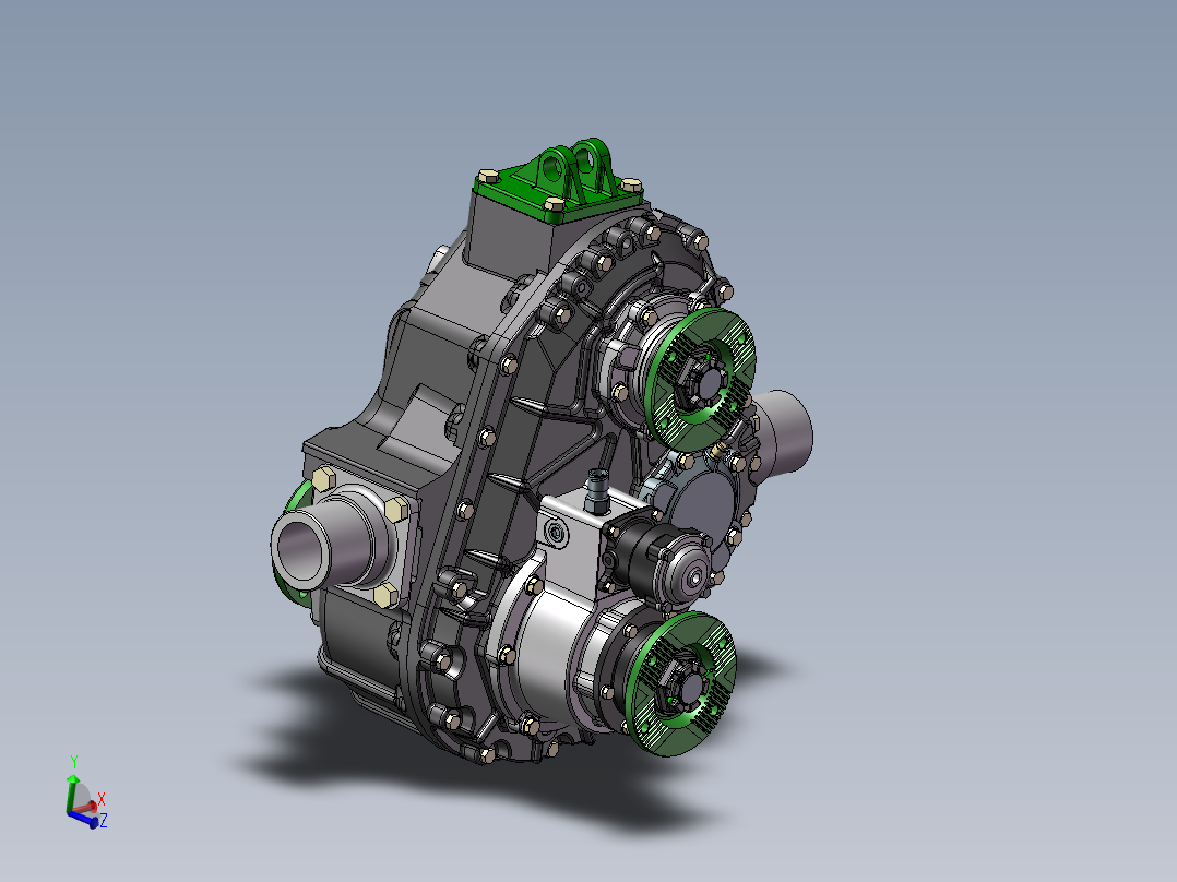 变速箱分动箱sw三维模型379484