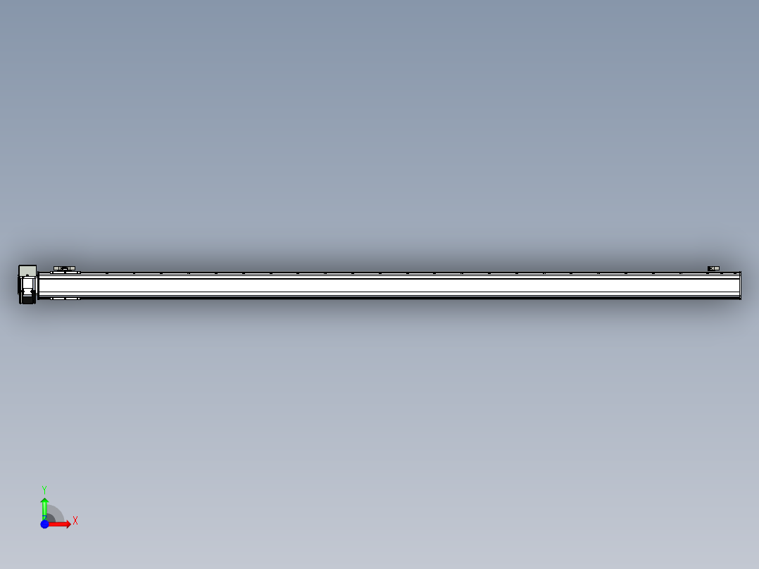 同步带滑台-半封闭B10H-L45-S2350-RU-P40-D3前视图