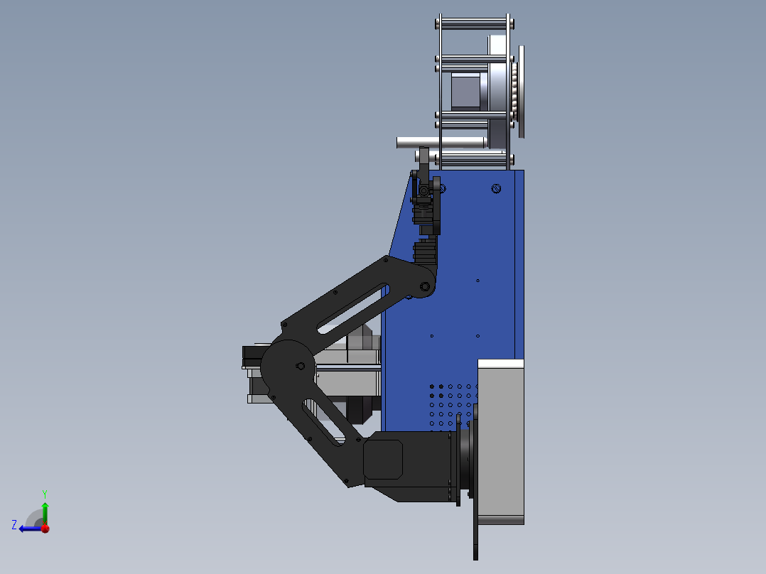 基于小型机械臂的铁谱分析自动取样装置===646002==500右视图
