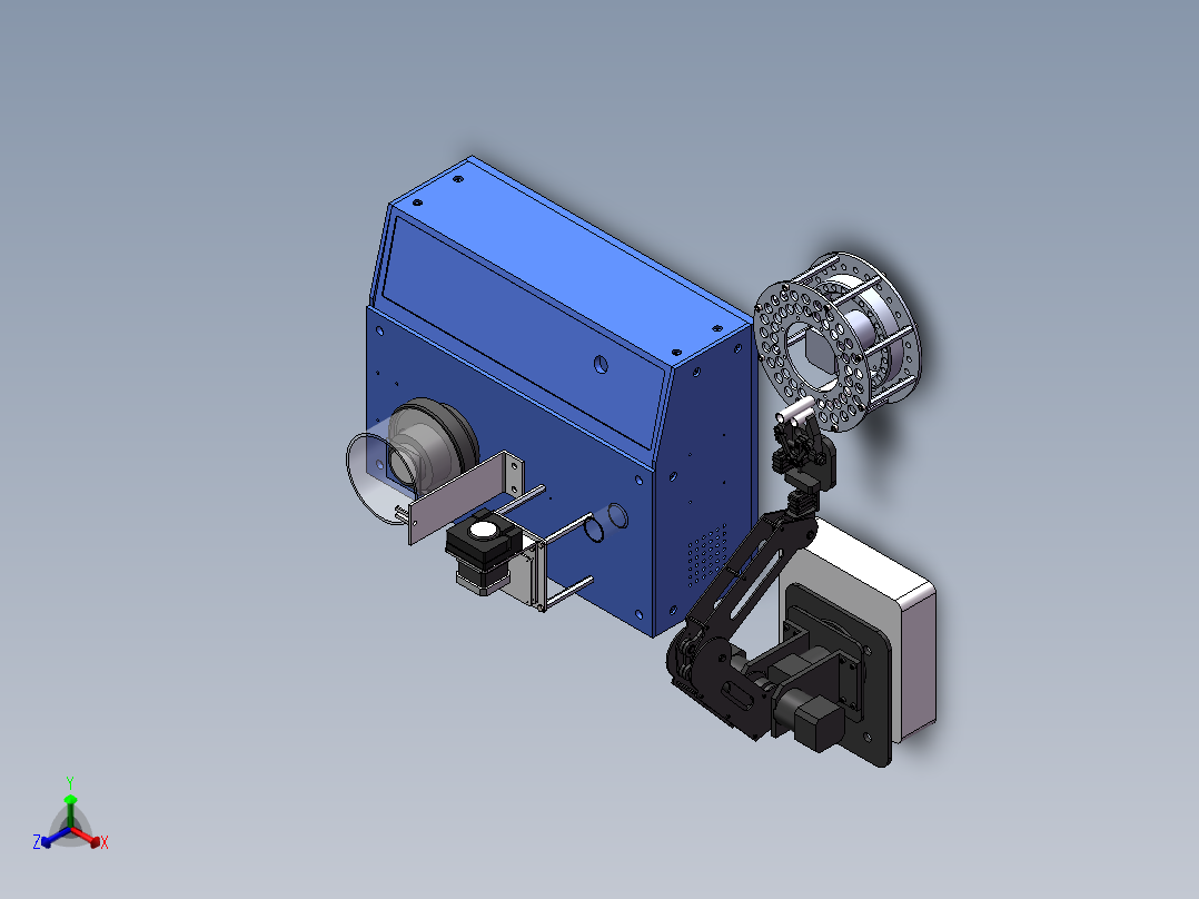 基于小型机械臂的铁谱分析自动取样装置===646002==500正等轴测图