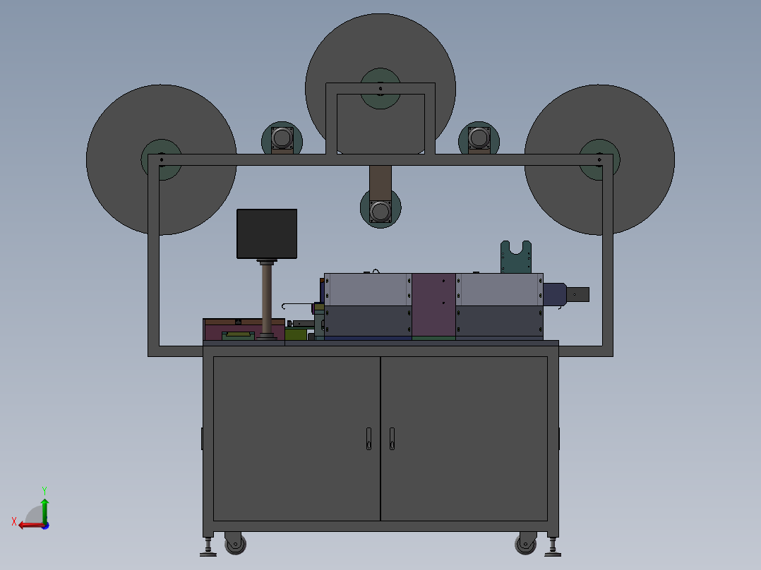 连接器插PIN折料机、非标自动机后视图