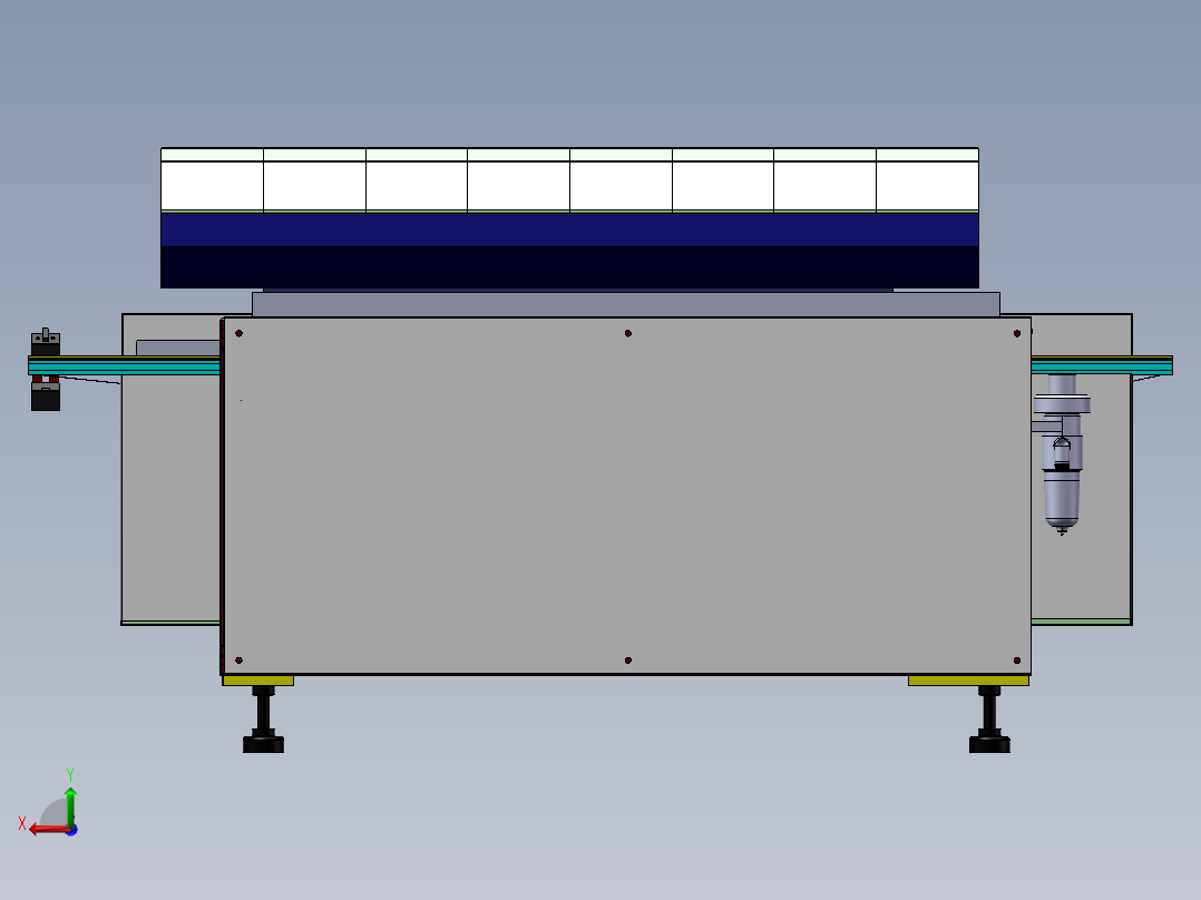 19卧式电子元件半自动插件机后视图