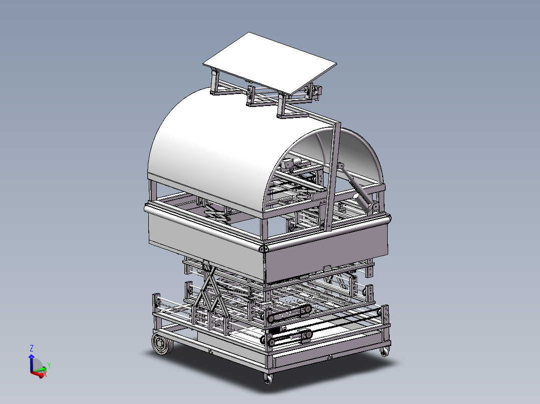 可升降货架大棚
