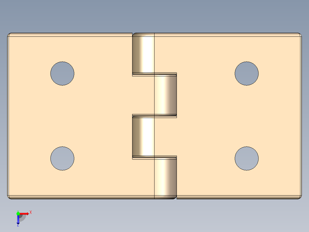 型材-KJN 45X45 CONDUCTIVE HINGE 3842544531俯视图