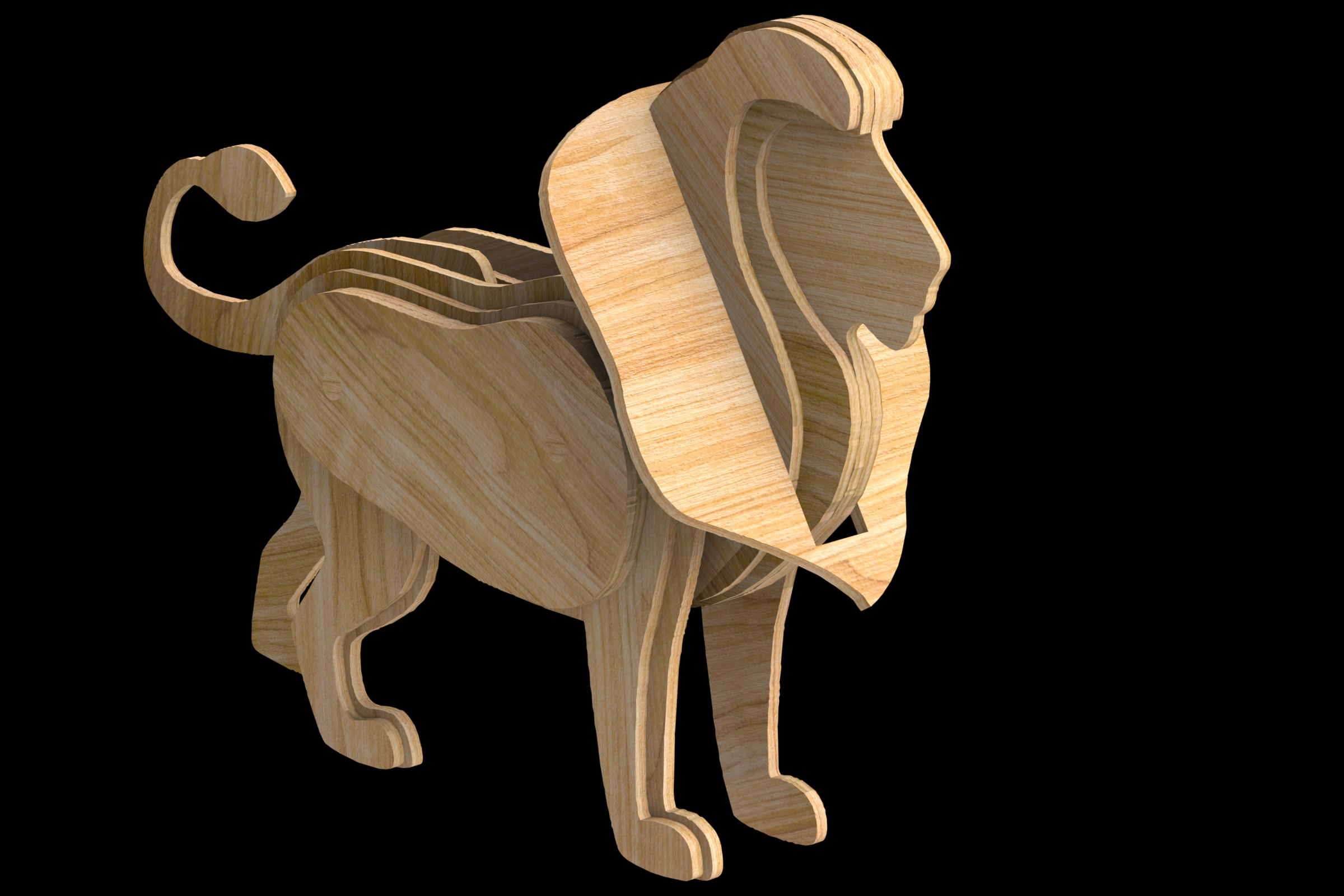 激光下料拼图狮子SOLIDWORKS 2014, STEP _ IGES