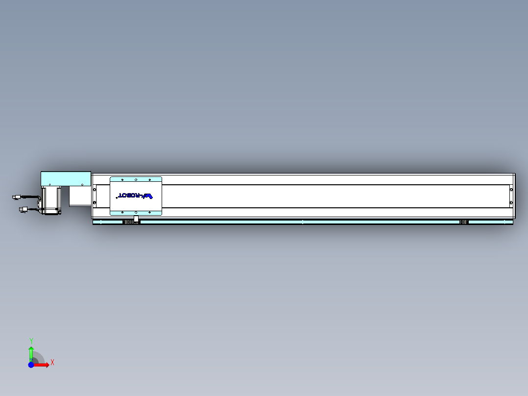 威洛博VBC同步带传动一无尘环境VBC14-L45-S1000-BR-ZP40-C3前视图