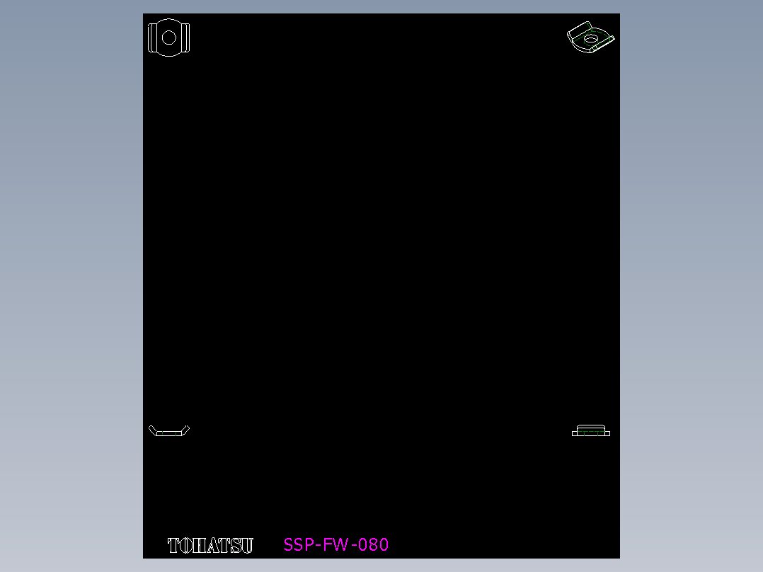 '夾鉗附件(華司)SSP(E)-2D多系列多零件图纸模型