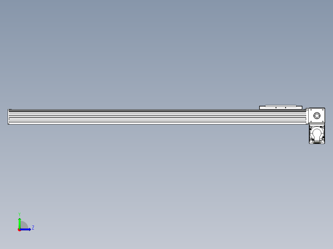同步带全封闭直线模组TPA-HCB-14D-120-L1000-RP-C-P40-N3左视图
