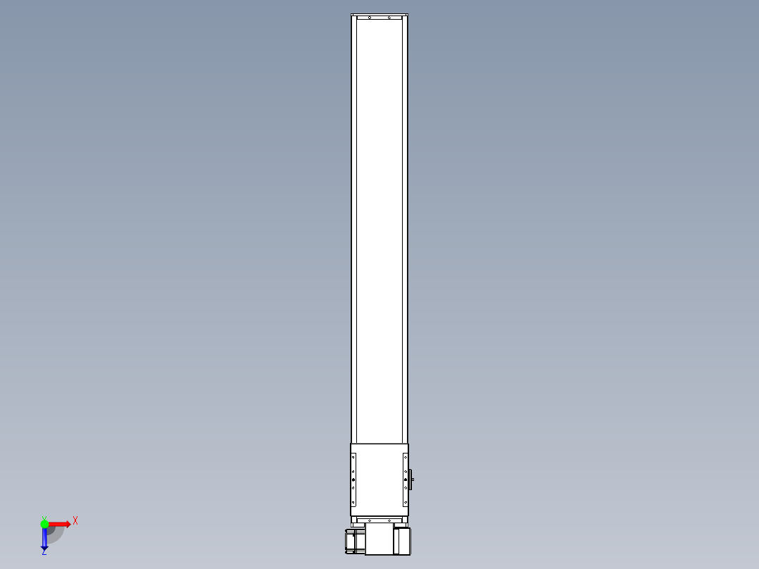 同步带全封闭直线模组TPA-HCB-14D-120-L1000-RP-C-P40-N3俯视图