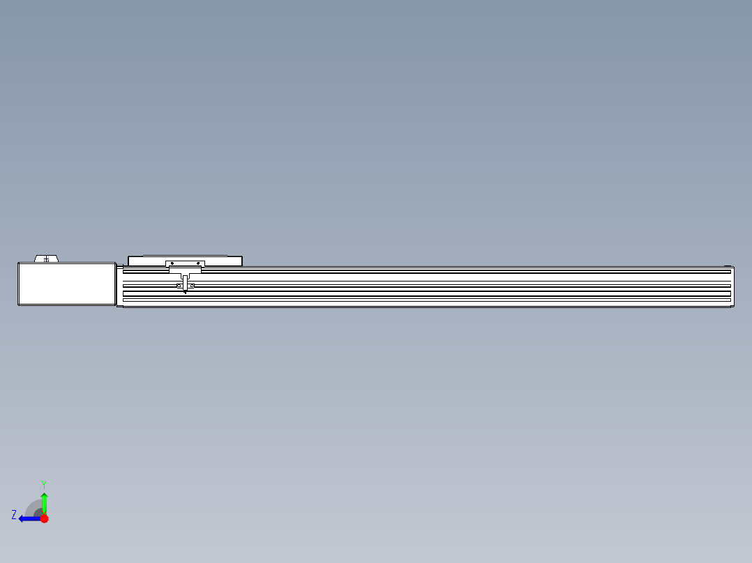 同步带全封闭直线模组TPA-HCB-120D-90-L700-MR-Y-P40-N3右视图