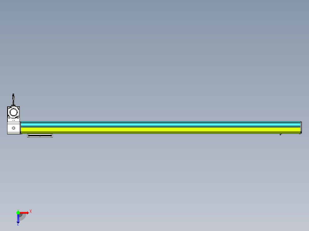 威洛博VBC同步带传动一无尘环境VBC17-L45-S1700-BLD-ZP75-C3俯视图