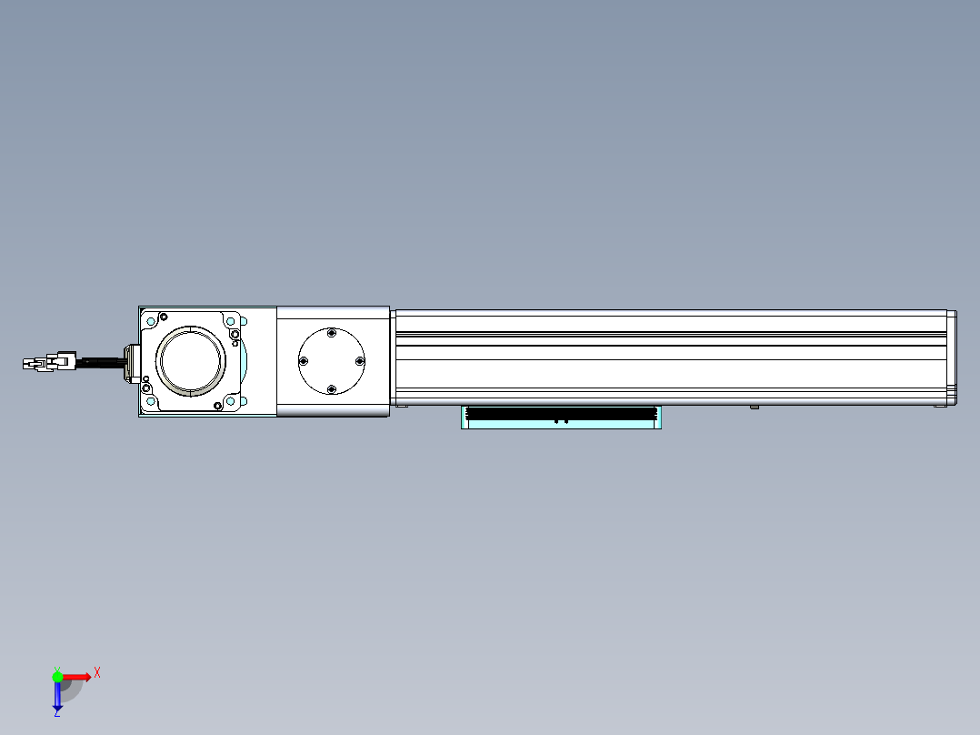 威洛博VBC同步带传动一无尘环境VBC14-L45-S150-BL-ZP75-C3俯视图