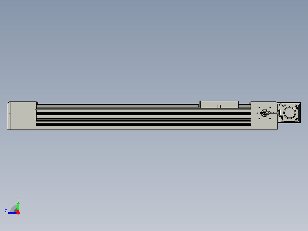 威洛博直线电机模组EB10-L224-S750-BL-ZP75-MS3-5K右视图