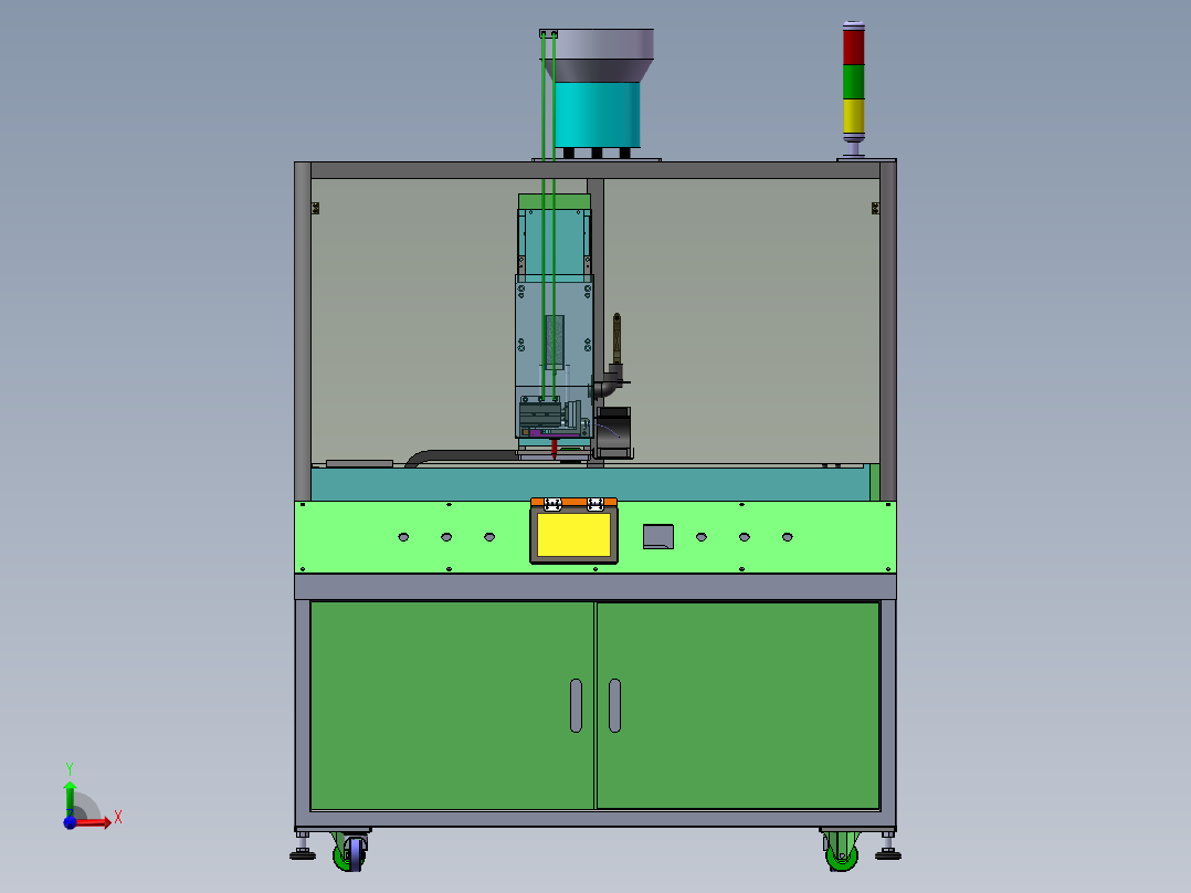 塑件热熔埋钉机前视图