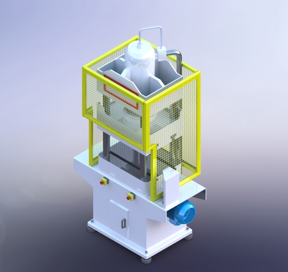 Prensa eka 100T液压机3D数模图纸 STEP格式