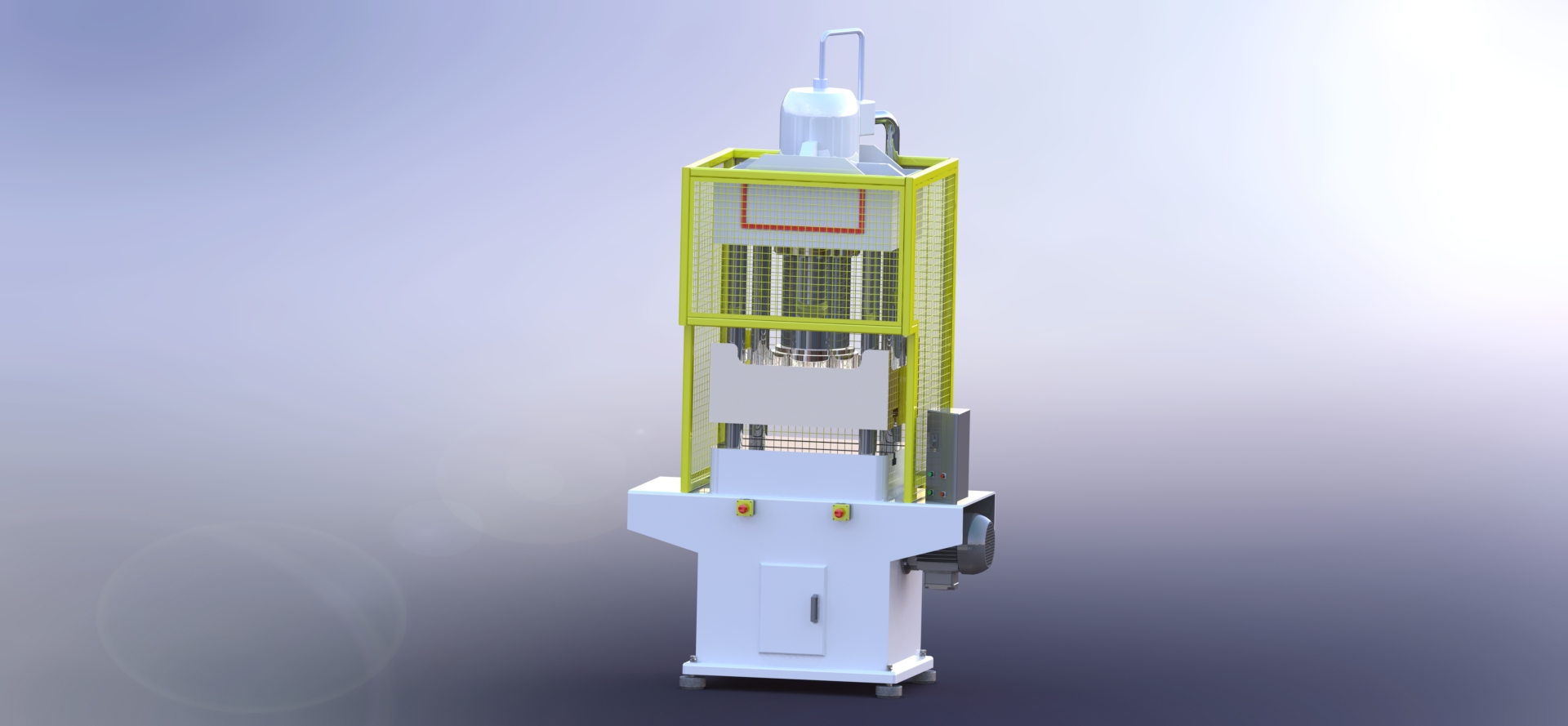 Prensa eka 100T液压机3D数模图纸 STEP格式