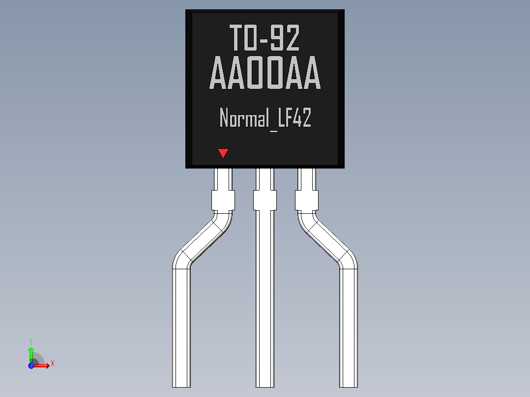 TO-92 (TO-226AA)前视图