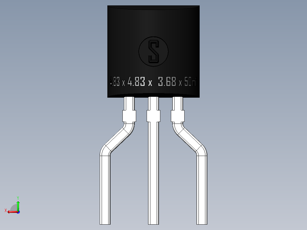 TO-92 (TO-226AA)后视图