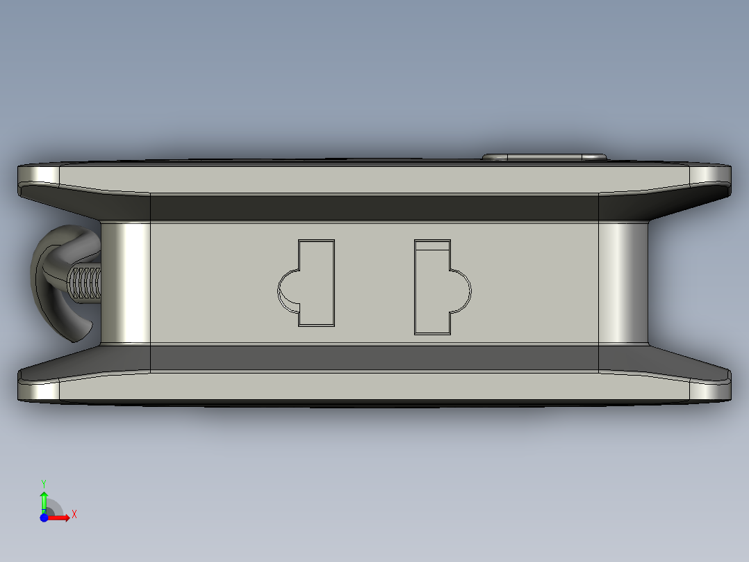 多插位插排STP前视图