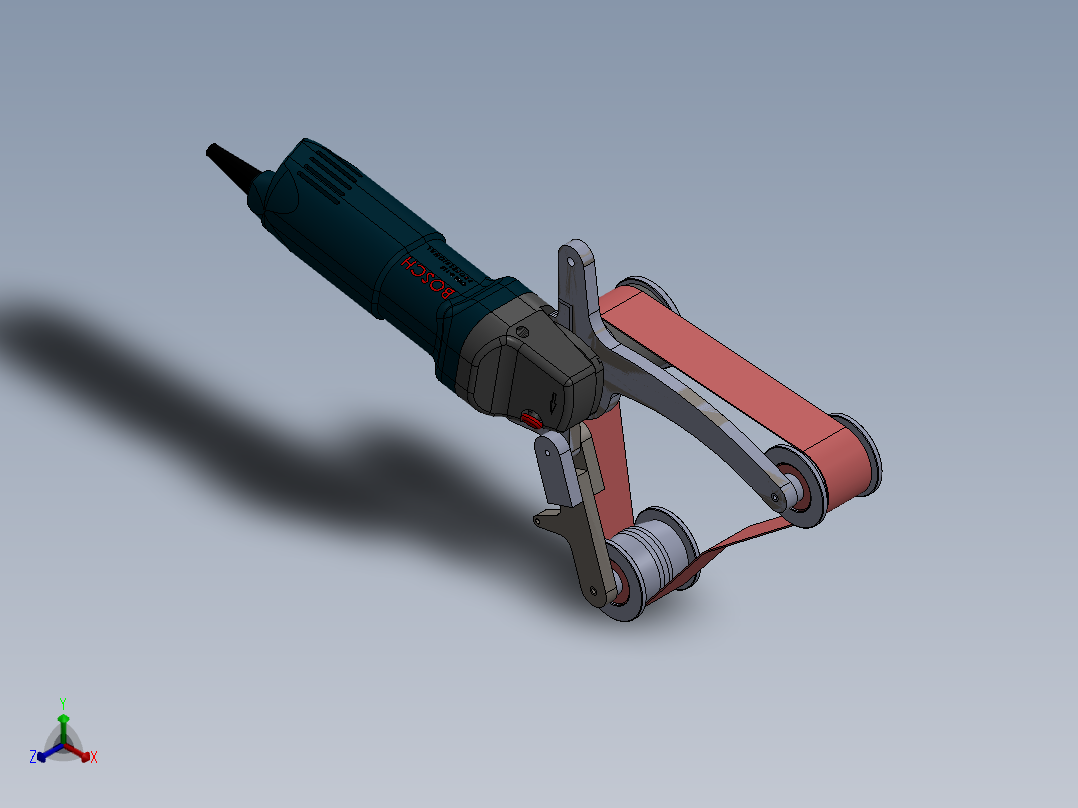 博世磨床正等轴测图