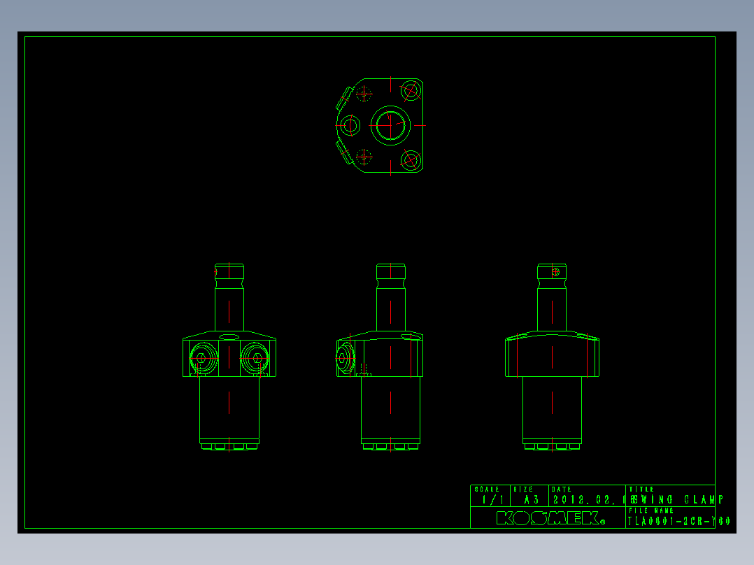 KOSMEKTLA0601-2CR-Y60多系列多零件图纸模型