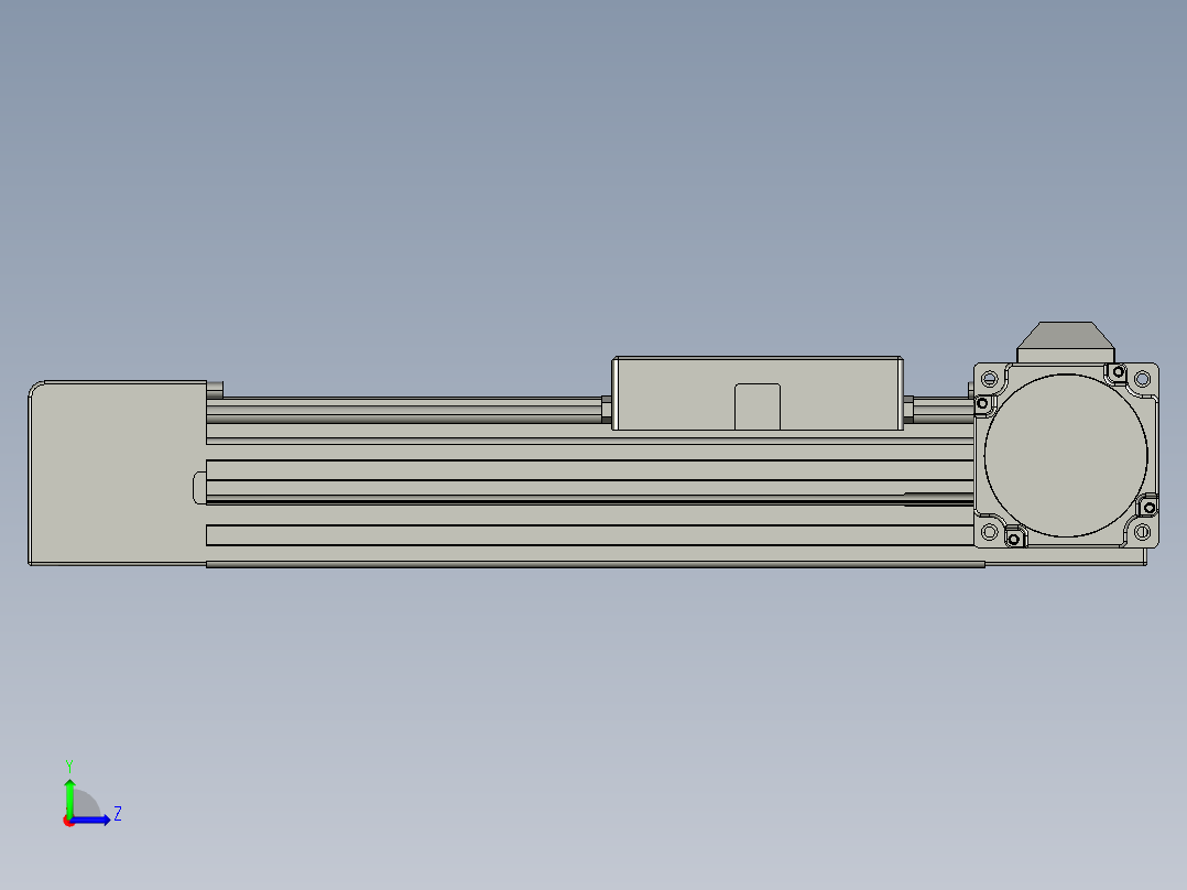 威洛博直线电机模组EB4-L80-S100-R-57-MS3左视图