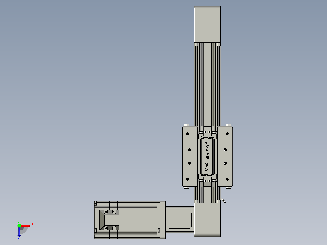 威洛博直线电机模组EB4-L80-S100-R-57-MS3俯视图