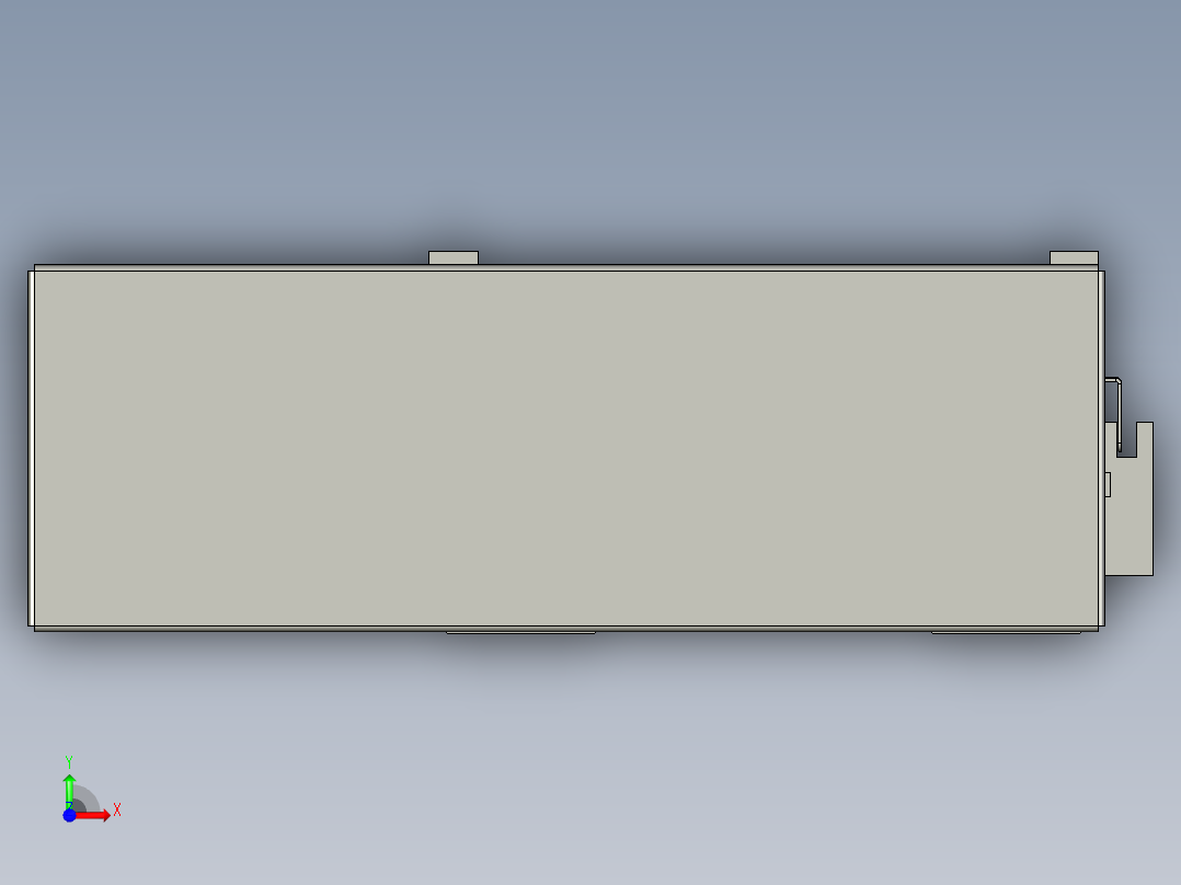 直线模组LHA170-S500-R设计图纸前视图