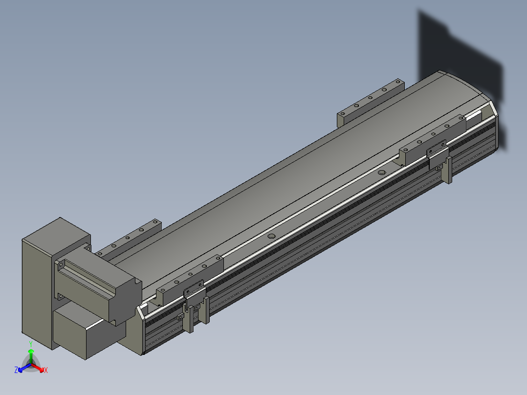 直线模组WG-LHB12-S400-LU设计图纸