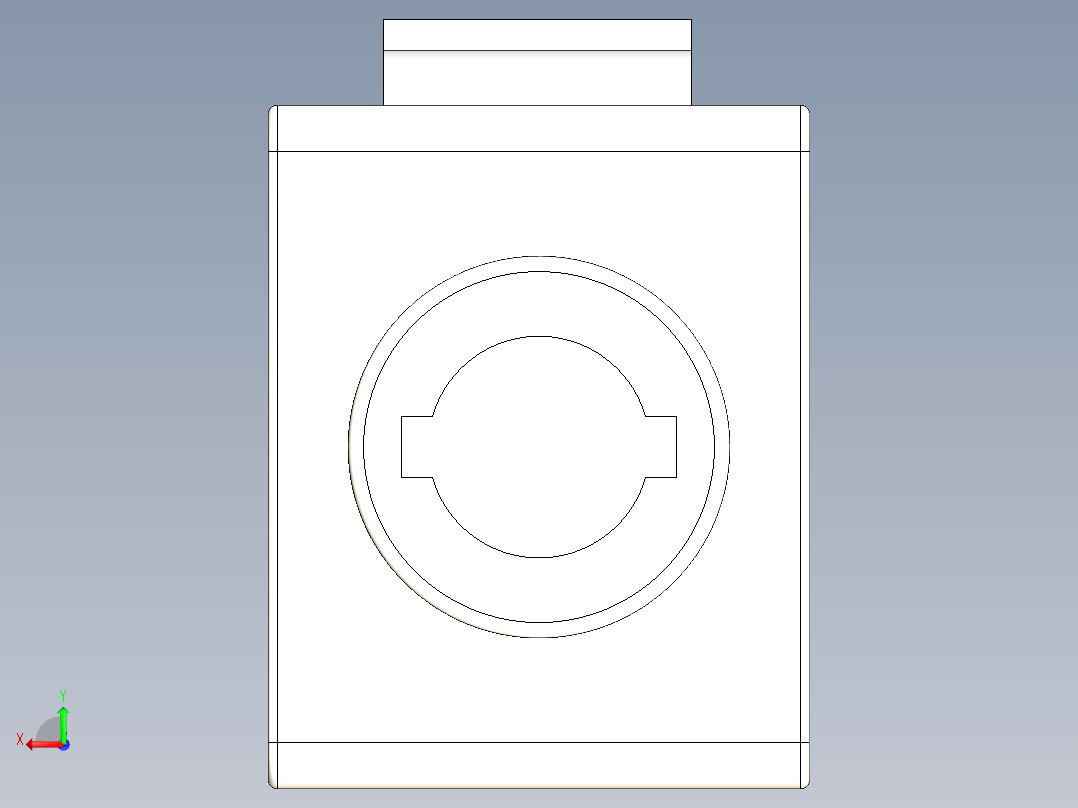 以太网连接器后视图