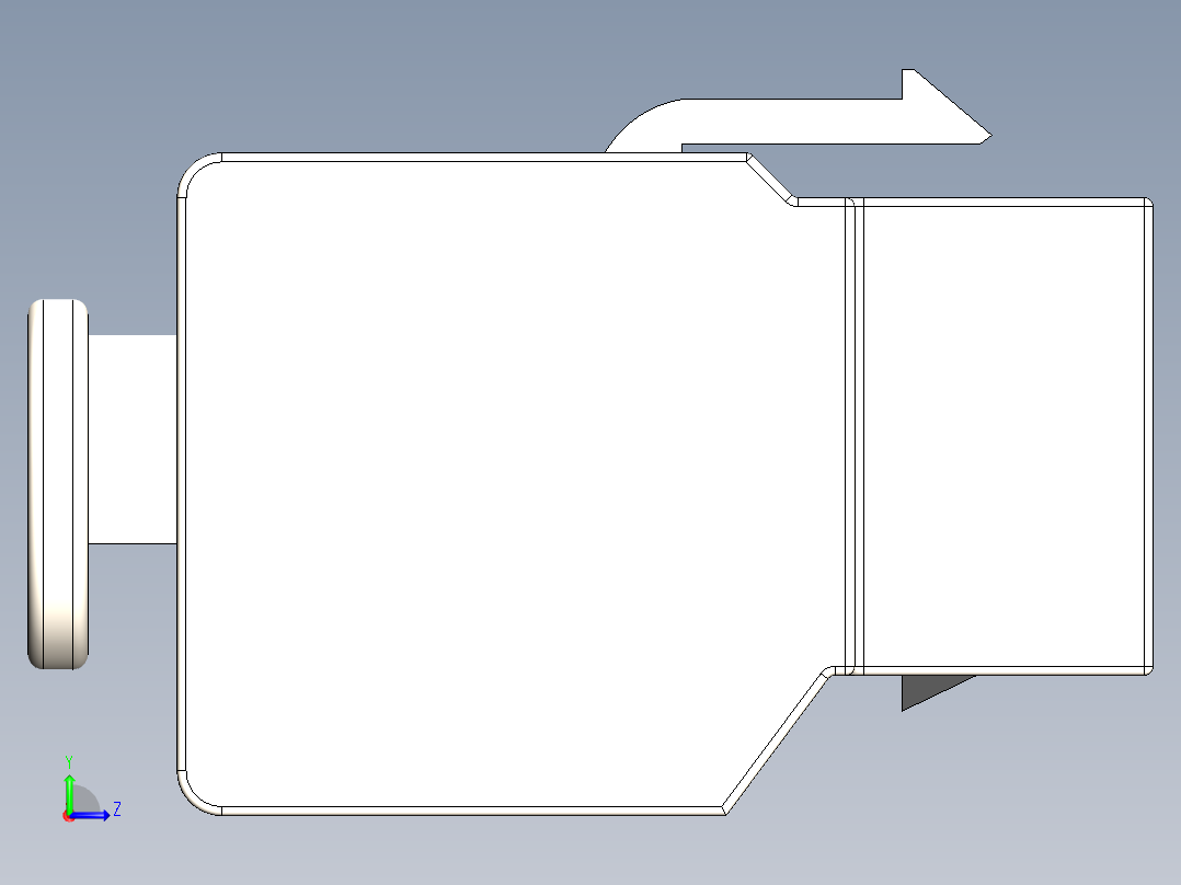 以太网连接器左视图
