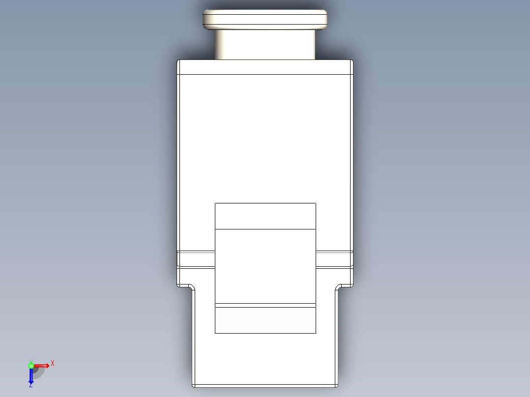 以太网连接器俯视图