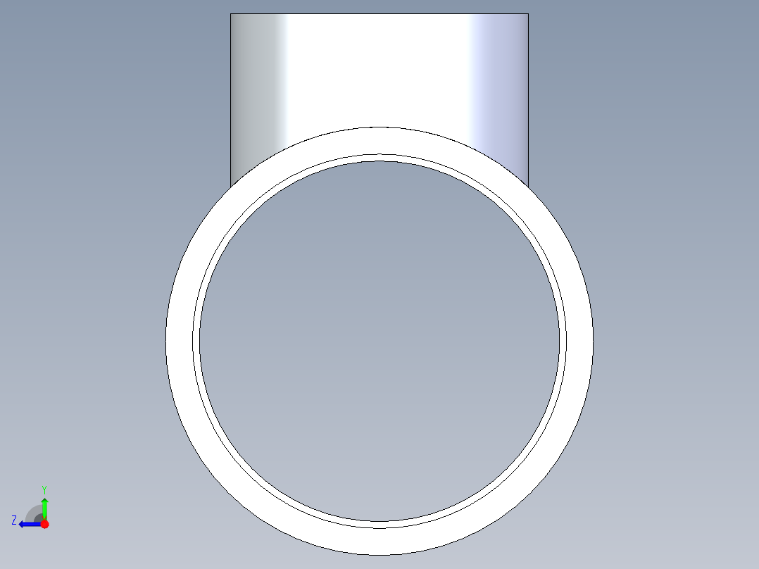 CPVC管件02-Sch80_ReducingTee_SxSxS_9801-532_6in x 4in右视图