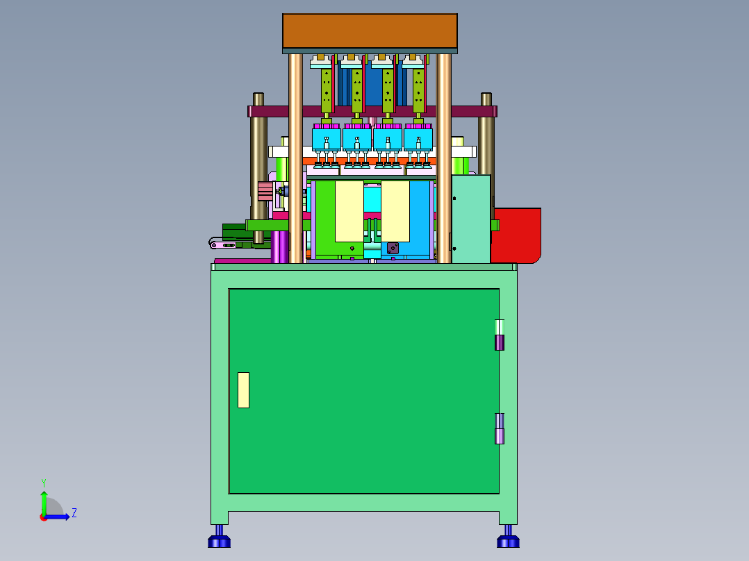 极片全自动裁剪成型机左视图