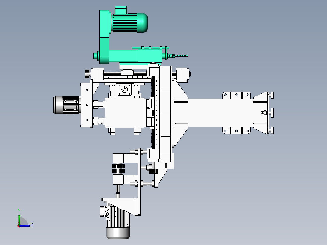 2023.02月-三轴移动钻孔sw20左视图