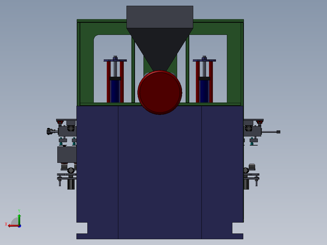 颈部和底部瓶子塑料修剪sw22后视图