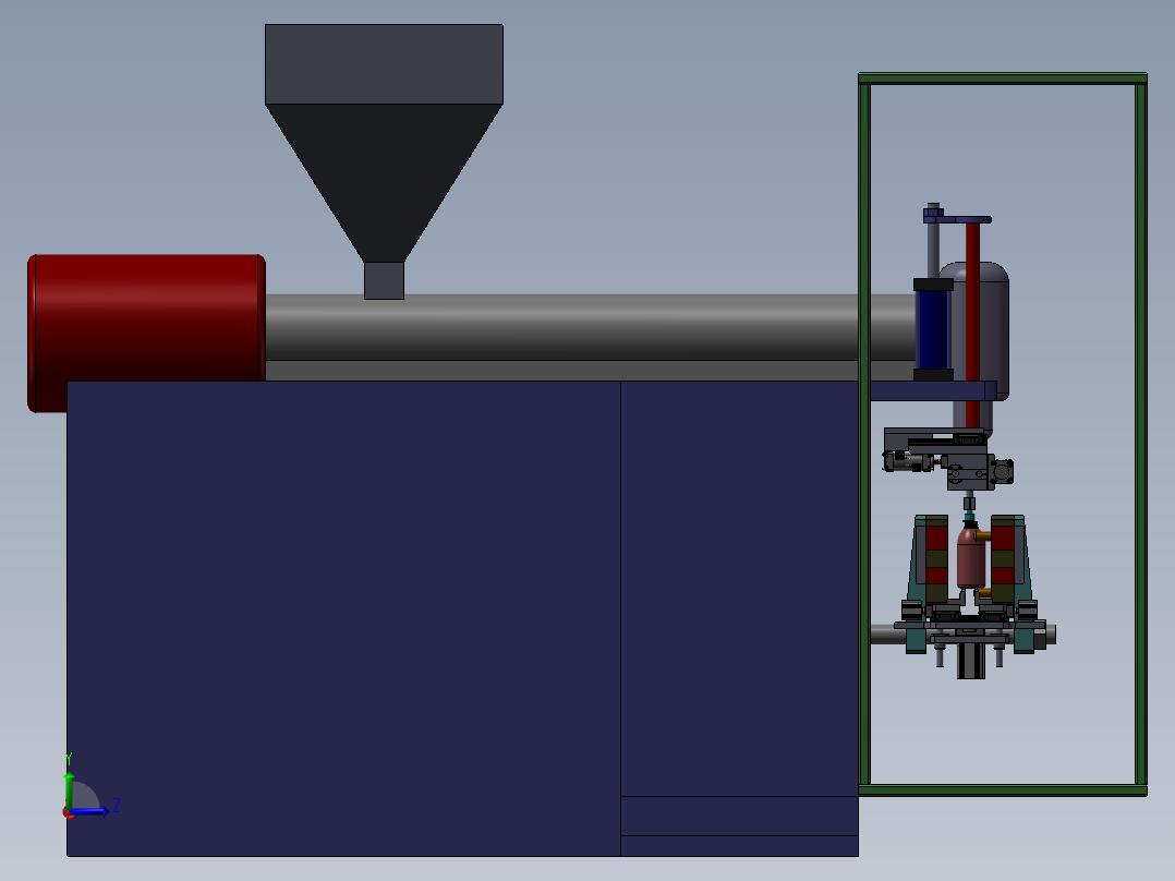 颈部和底部瓶子塑料修剪sw22左视图
