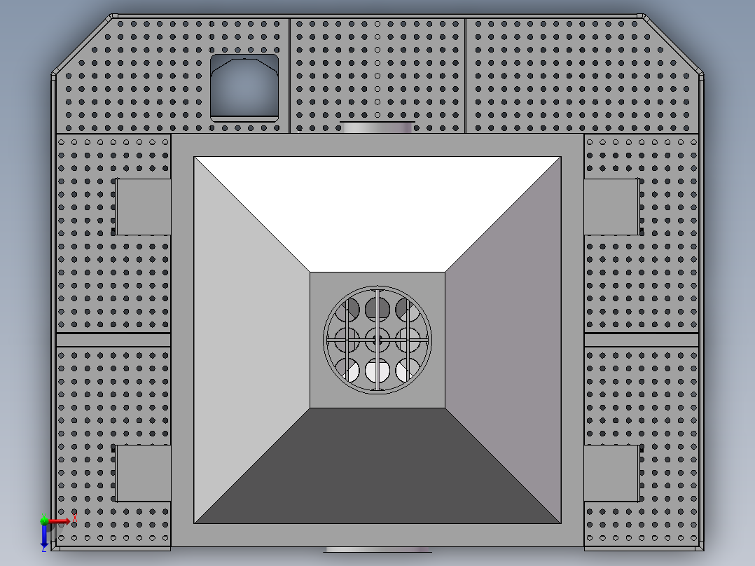 4.5万风量湿式静电除尘器sw18可编辑俯视图