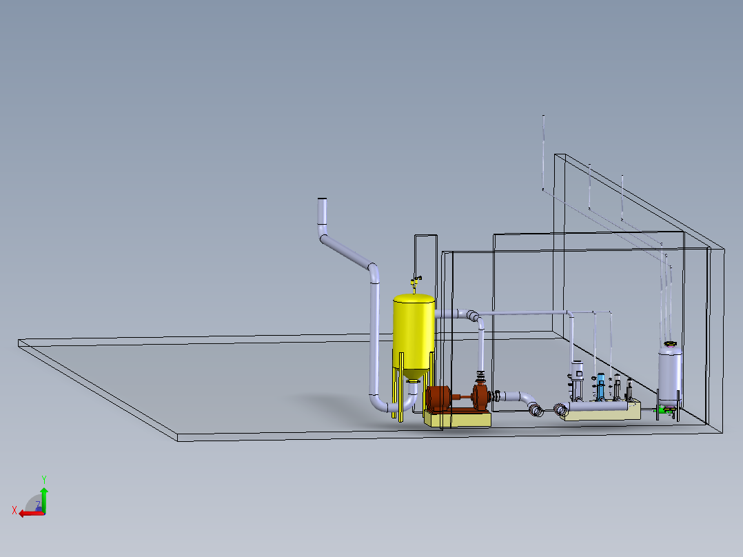 solidworks <span style='color: red'>水表</span>校验装置的泵系统