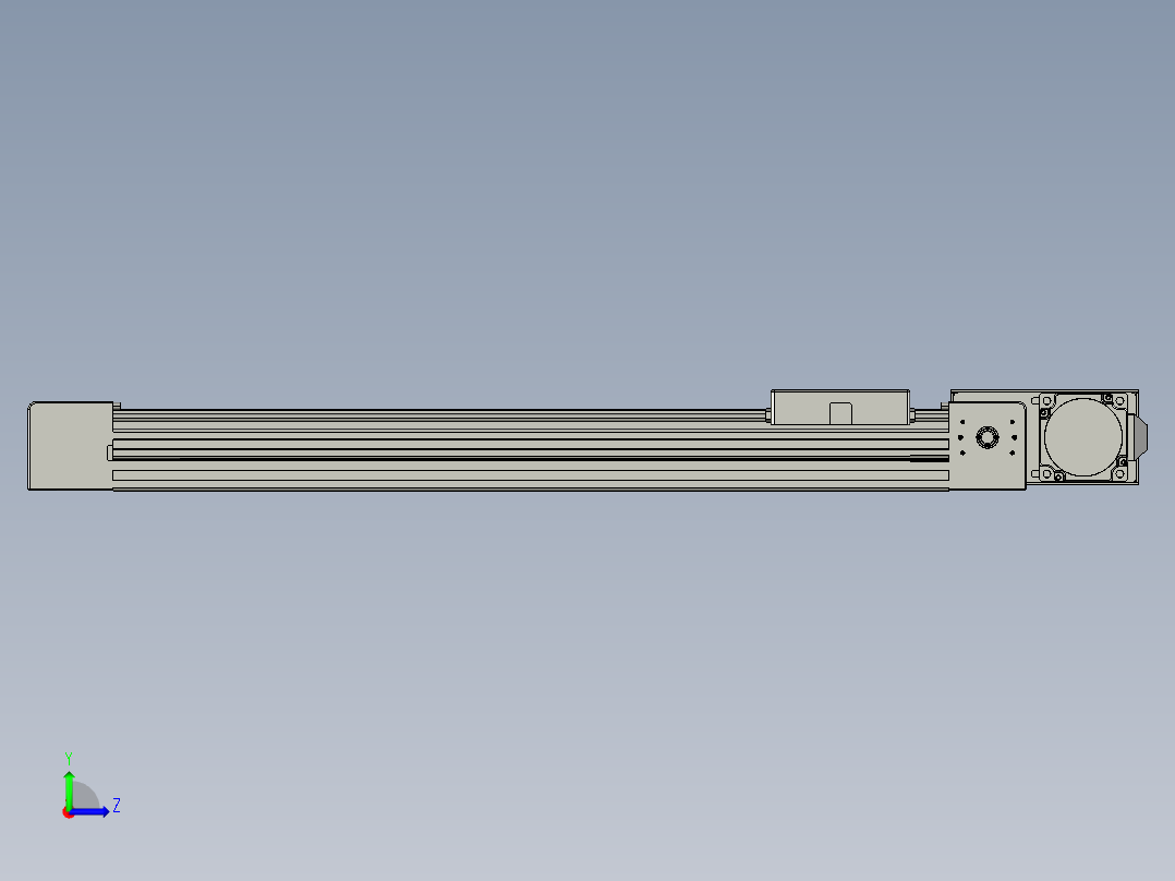 威洛博直线电机模组EB4-L40-S400-BL-57-MS3左视图