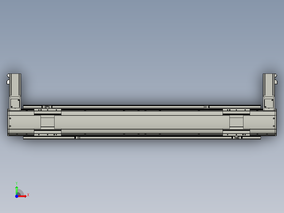 威洛博双电机滑台-VBF14S2-L100-S800-BLR-P40-C6前视图